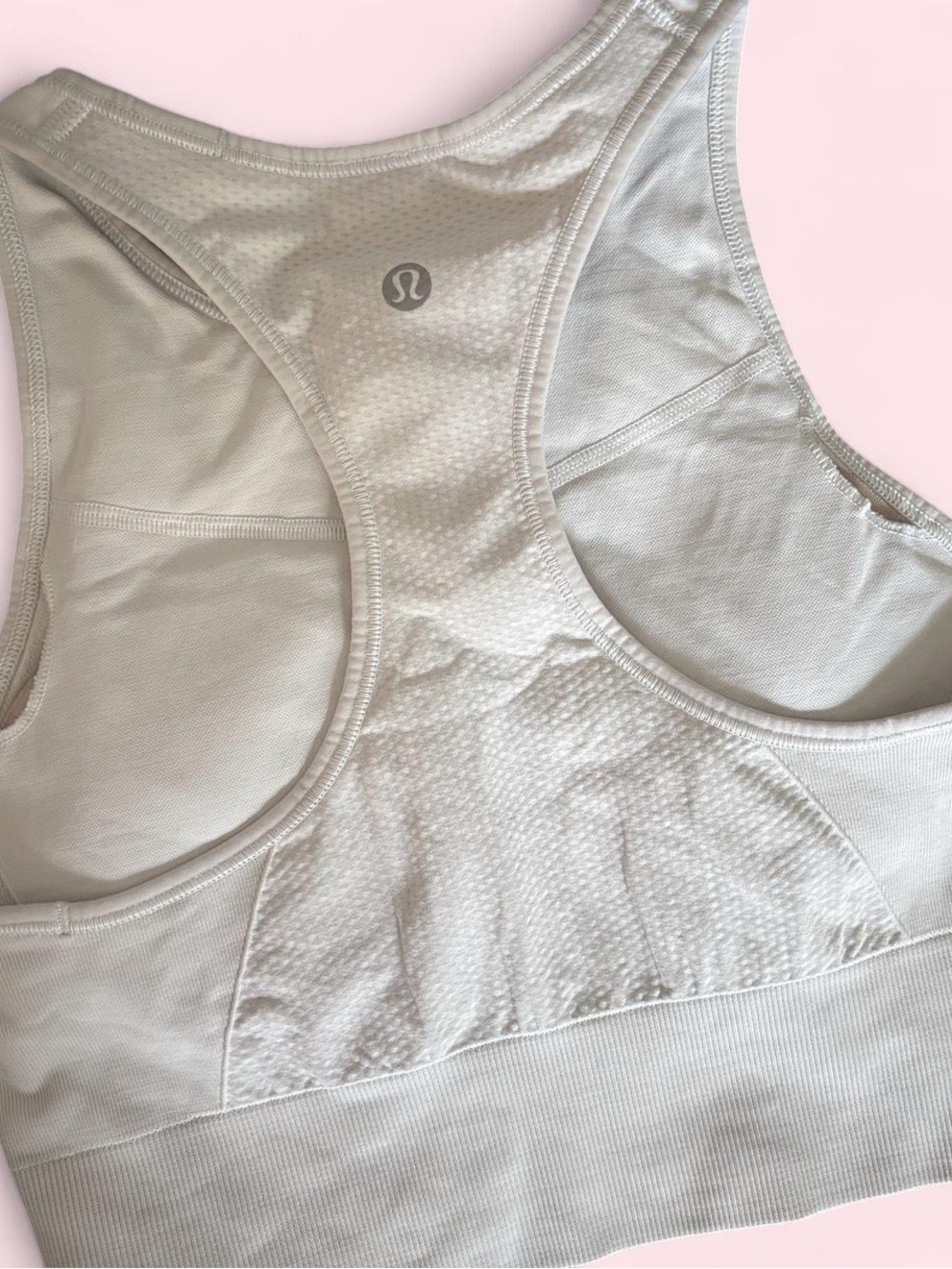 lululemon athletica White Racerback Sports Bra